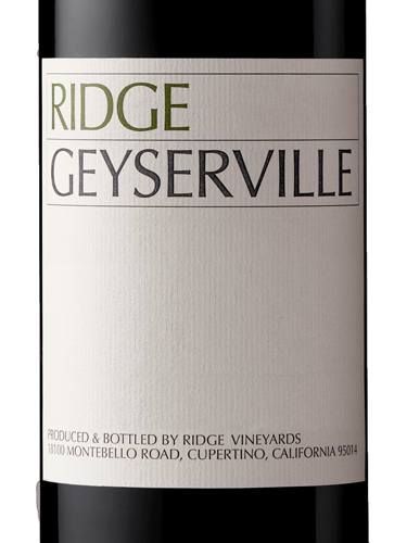 Ridge Zinfandel Geyserville Sonoma 2023
