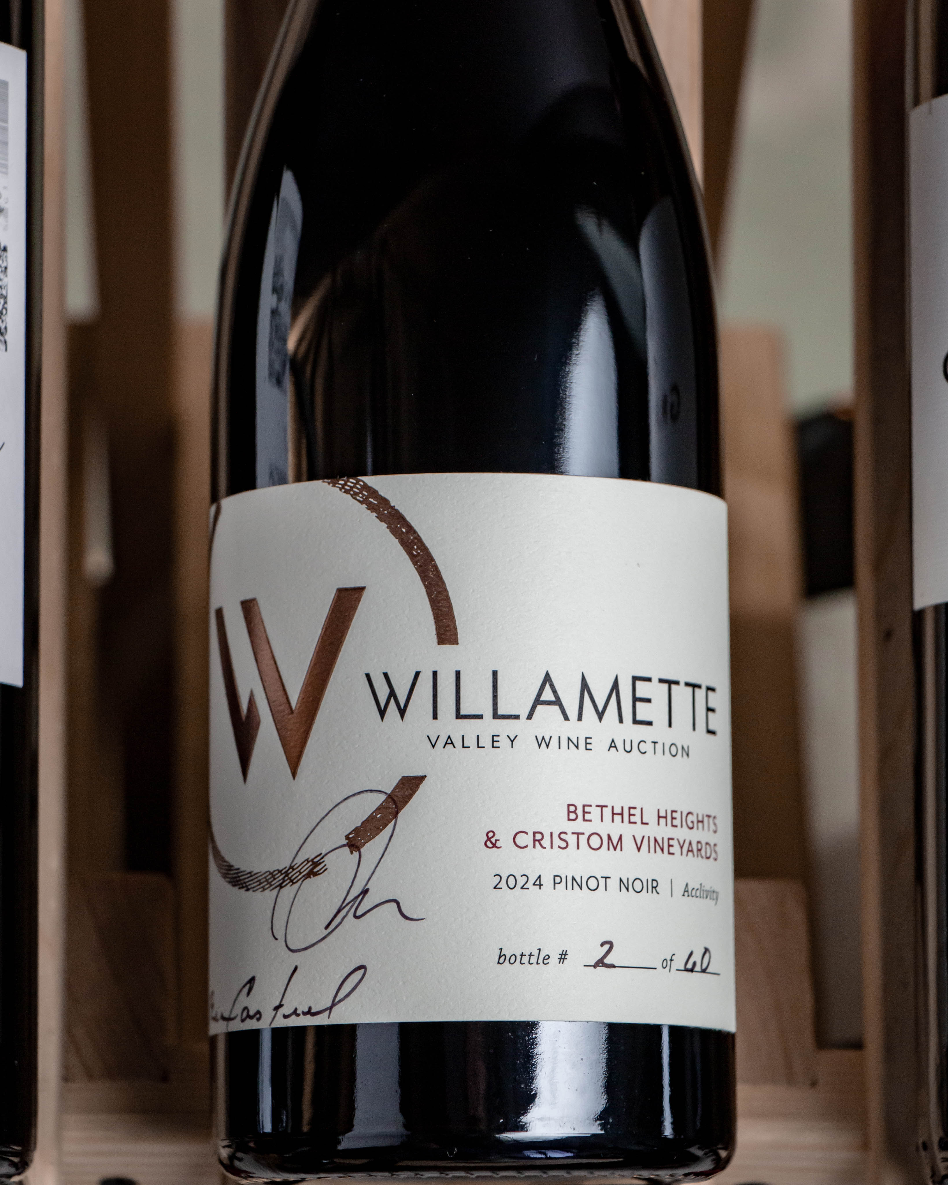 Bethel Heights Cristom Winery Willamette Valley Wine Auction Pinot Noir 2024