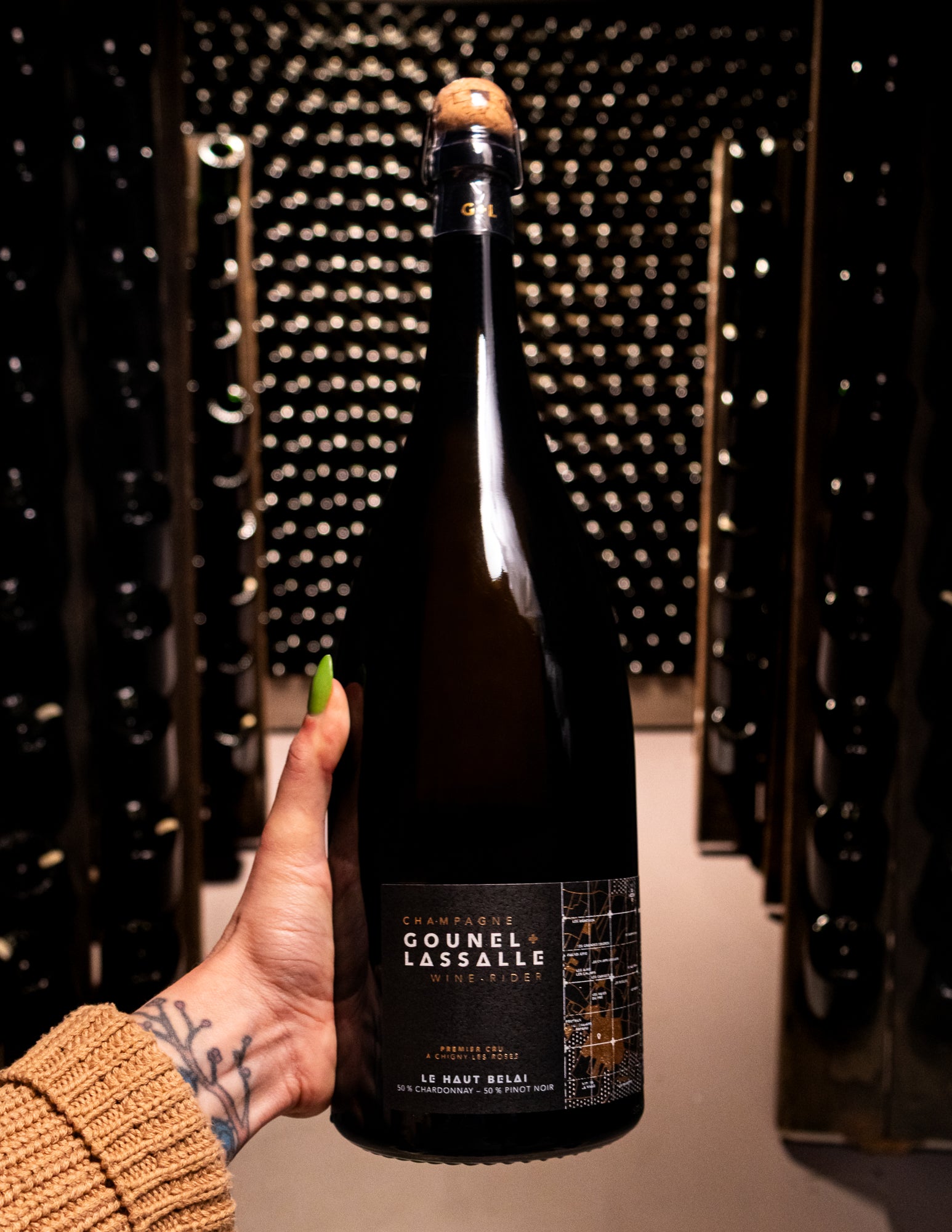 Champagne Gounel Lassalle Le Haut Belai Brut Nature Chigny Les Rosés Premier Cru NV (Magnum 1.5L)